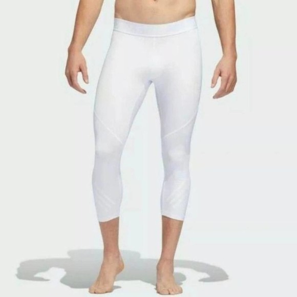 Adidas White 3/4 Tights Shirt Set Alphaskin‎ NWT XL - Picture 4 of 12